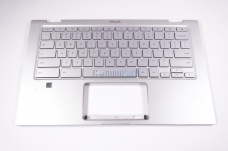 13N1-7EA0901 for ASUS -    US Palmrest Keyboard Silver