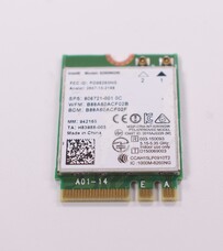 806721-002 for HP -    Wireless Card ZBOOK 15 G3