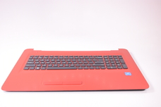 856757-001 for HP -    Top Cover, Cardinal Red W/Tp With Keyboard Us 17-X013DS