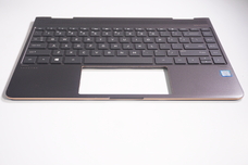 918028-001 for HP -    US Palmrest Keyboard Ash Silver 13-AC033DX