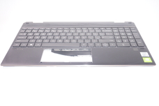 L95657-001 for Hp -  US Palmrest Keyboard NIGHTFALL BLACK BL US