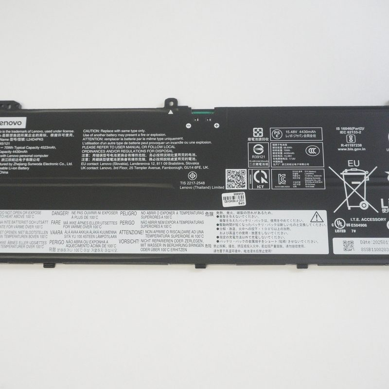 5B11Q02060 Lenovo 70Wh 4525Mah 15.48V 4Cell Battery 83JR YOGA 7 2-IN-1 14AKP10
