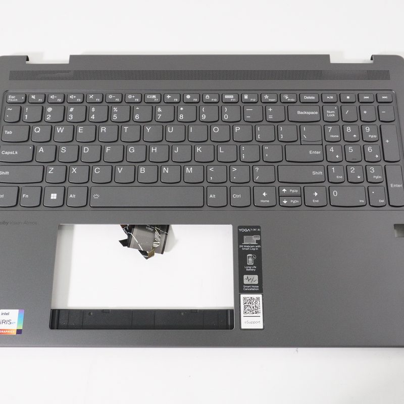 5CB1L31865 Lenovo US Palmrest Keyboard Storm Grey 82YN0002US YOGA 7 16IRL8