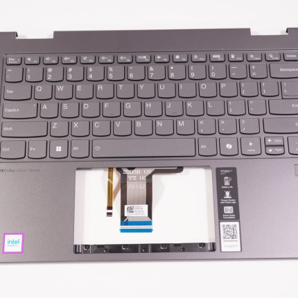 5CB1N97636 Lenovo US Palmrest Keyboard  Storm Grey 83DJ0002US