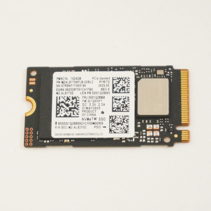 5SS1Q28868 Lenovo 1TB NVMe PCIe Gen4x4 M.2 2242 SSD Drive