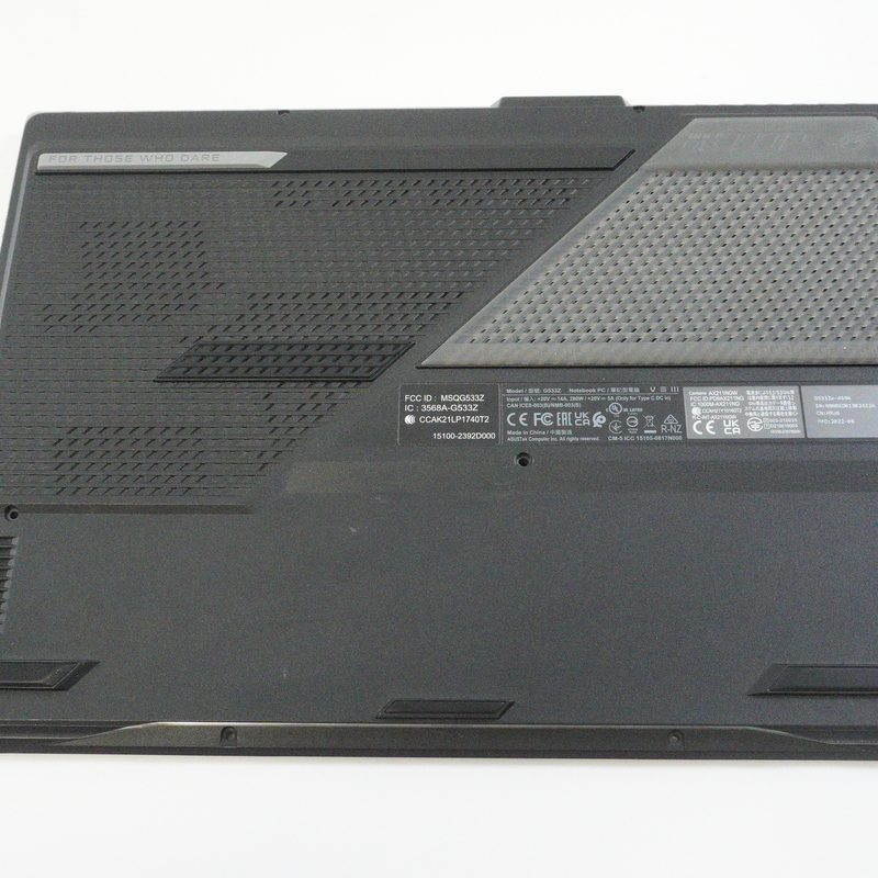 6070B2003112 Asus Bottom Base Cover Black G533ZW-AS94 G533ZW