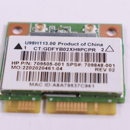 709505-001 Hp Wireless Card 10-E010NR 15-F004DX 15-F010DX 500-400Z 810-360NX