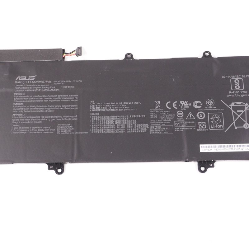 C31N1714 Asus 57WH 11.55V 4940nAh  Battery UX461UA-DS51T