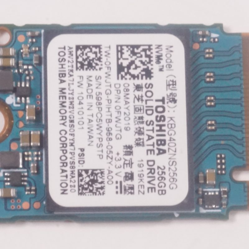 FWJTG Kioxia 256GB PCIe NVMe Gen3x4 M.2 2230  SSD Drive
