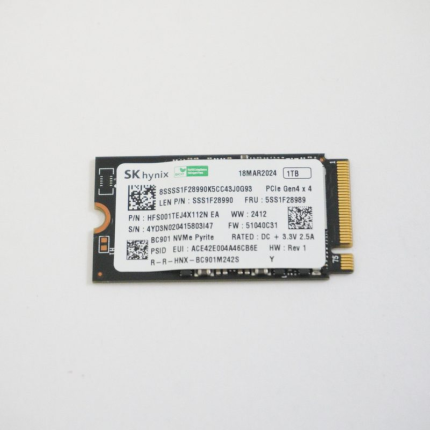 HFS001TEJ4X112N Lenovo 1TB NVMe PCIe Gen4x4 M.2 2242 SSD Drive