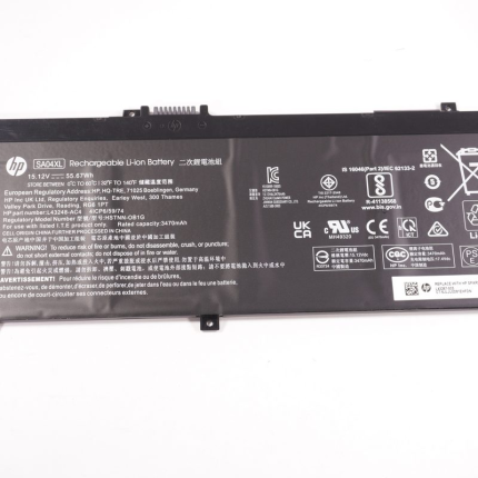 L43267-005 Hp 55Wh 15.12V 3470 Mah Battery 15M-DR0012DX 15M-DS0011DX