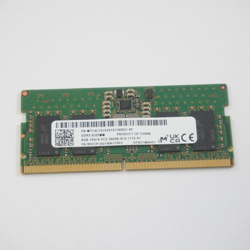 MTC4C10163S1SC56BD1 Hynix 8GB 1RX16 DDR5 PC5-5600B 5600Mhz SO-DIMM Memory