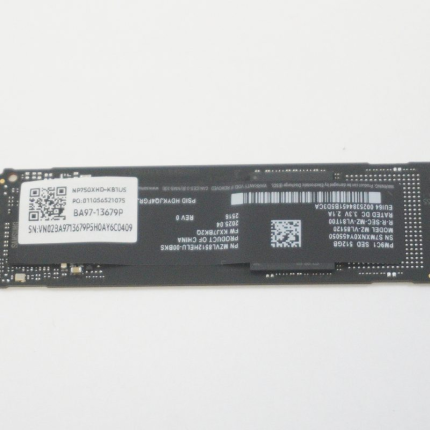 MZVL8512HELU-00BKS Samsung 512GB PCIe NVMe Gen4x4 M.2 2280 SSD Drive