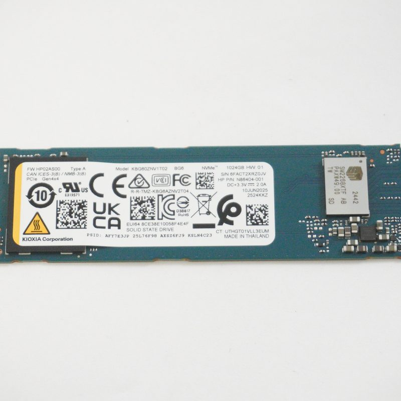 N86404-001 Hp 1TB NVMe PCIe Gen4x4 M.2 2280 SSD Drive 16-AS0013DX