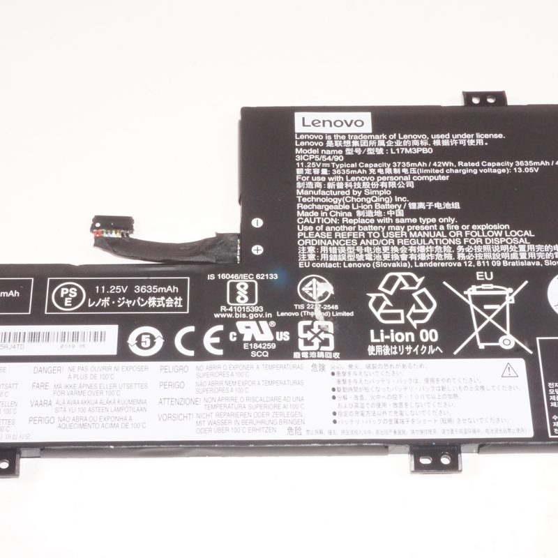 5B10T36866 Lenovo 42WH 11.25 V 3635 mAh Battery 81QC 300E CHROMEBOOK 2ND GEN
