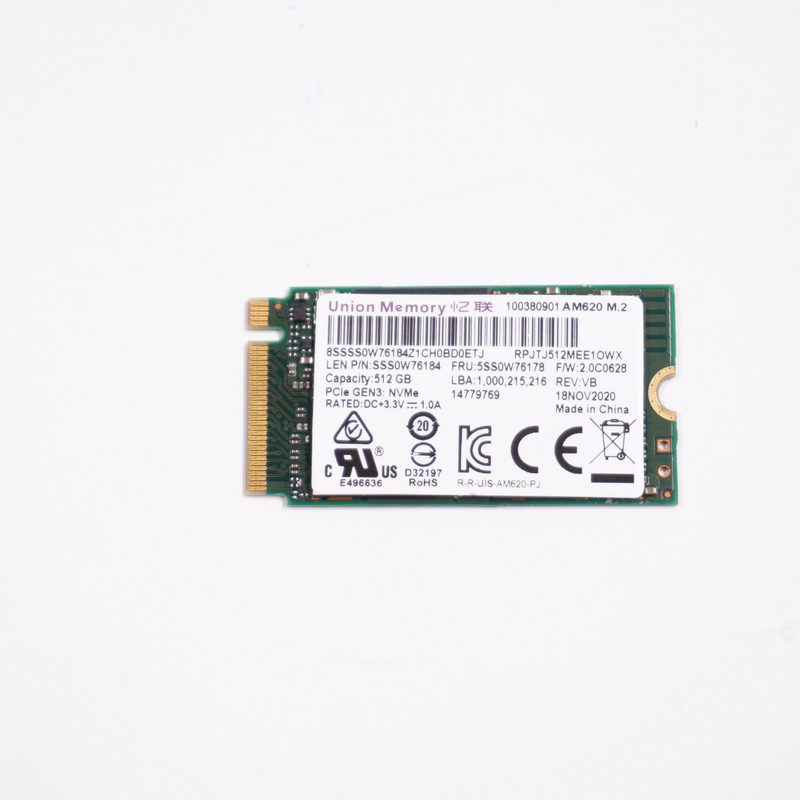 5SS0W76178 Lenovo 512GB PCIe NVMe  SSD Drive 81WR ideapad 3-15IML05 81WR0007US