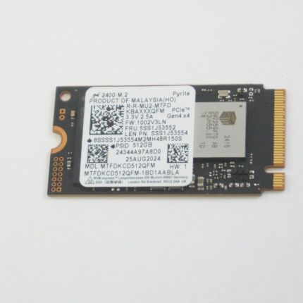5SS1J53552 Lenovo 512GB M.2 2242 PCIe NVMe Gen4x4 SSD Drive LOQ 15ARP9