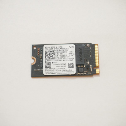 5SS1Q31259 Micron 1TB PCIe Gen4 x4 NVMe 1.4 M.2 2242 SSD