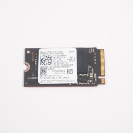 5SS1Q31261 Lenovo 512GB NVMe PCIe Gen4 x4 M.2 2242 SSD DRIVE