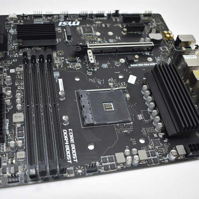 B550M-PRO-VDH-WIFI6 MSI AMD AM4 DDR4 Gaming Motherboard NO I/O Shield Plate B550M
