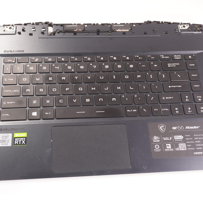 E2P-5410712-TA2 MSI US Palmrest Keyboard GE66048
