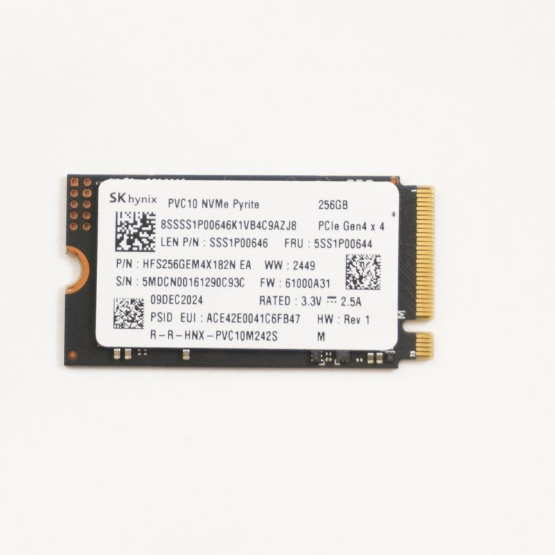 HFS256GEM4X182N Hynix 256GB NVMe PCIe Gen 4X4 M.2 2242 SSD Drive