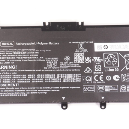 L96887-421 Hp 41.04 Wh 11.34v 3440mAh Battery