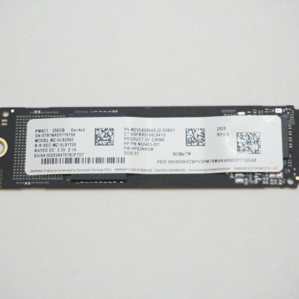 MZVL8256HEJD-00BH1 Samsung 256GB NVMe PCIe Gen4x4 M.2 2280 SSD Drive