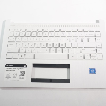 P25914-001 Hp US Palmrest Keyboard Snowflake White 14-DQ3000DX