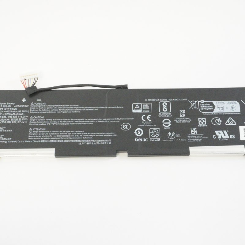 S9N-0D4L232-AQ2 MSI 99.99wh 6578mah 17.4v lithium-ion battery STEALTHA16A3X002
