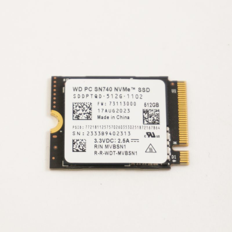 SDDPTQD-512G-1102 Western Digital 512GB NVMe PCIe Gen 4 x4 M.2 2230