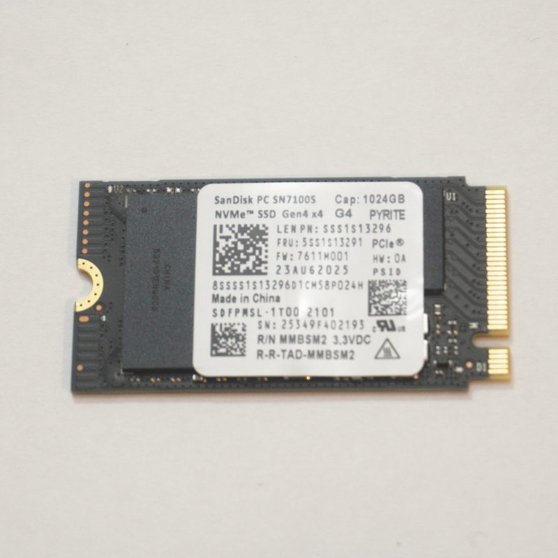 SDFPMSL-1T00-2101 SanDisk 1TB NVMe PCIe Gen4x4 M.2 2242 SSD Drive 15-FA2013DX