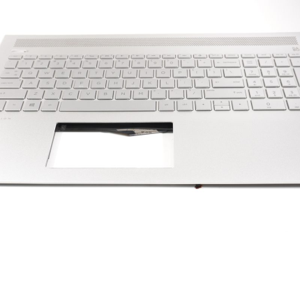 TFQ37G76TP103AKD411 Hp US Palmrest Keyboard BL SILVER 15-CC508TU