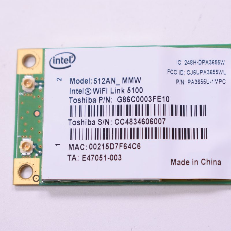 V000123020 Toshiba Wireless Card A300-ST3511 E105-S1402 A305-S6898