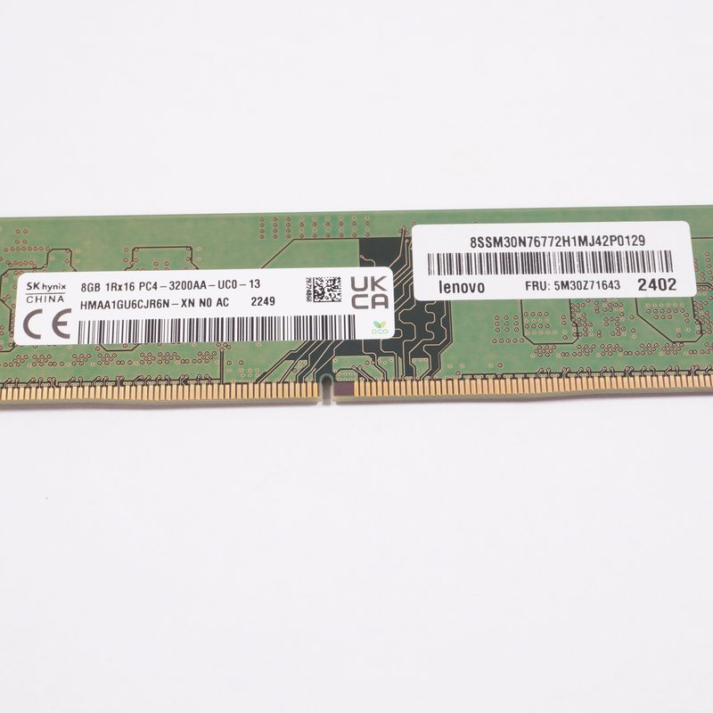 5M30Z71739 Lenovo 8GB PC4-3200AA 3200Mhz DDR4 DIMM Memory 90RB0027US