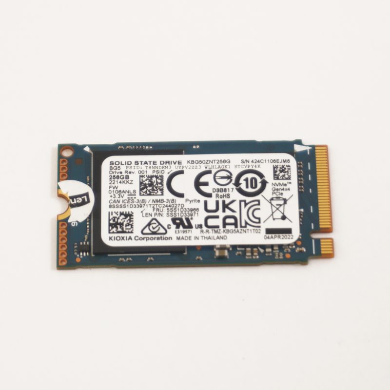 5SS1D33966 Lenovo 256GB PCIe Gen4 x 4 NVMe SSD Drive 82QG0001US Yoga 7 16IAP7