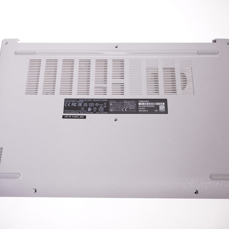 90NB10N3-R7DP10 Asus Bottom Base Cover Cool Silver F1605VA-BS74