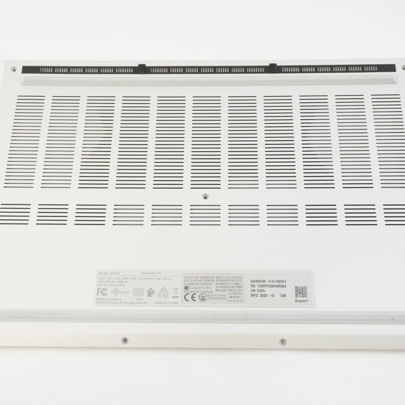 90NR0LW2-R7DM10 Asus Bottom Base Cover Platinum White GA403UM-G14.R9HX4