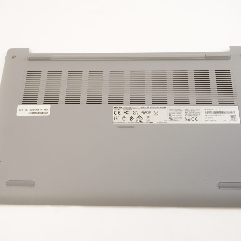 90NX0934-R7DP10 Asus Bottom Base Cover Misty Grey CX1405CTA-I38128