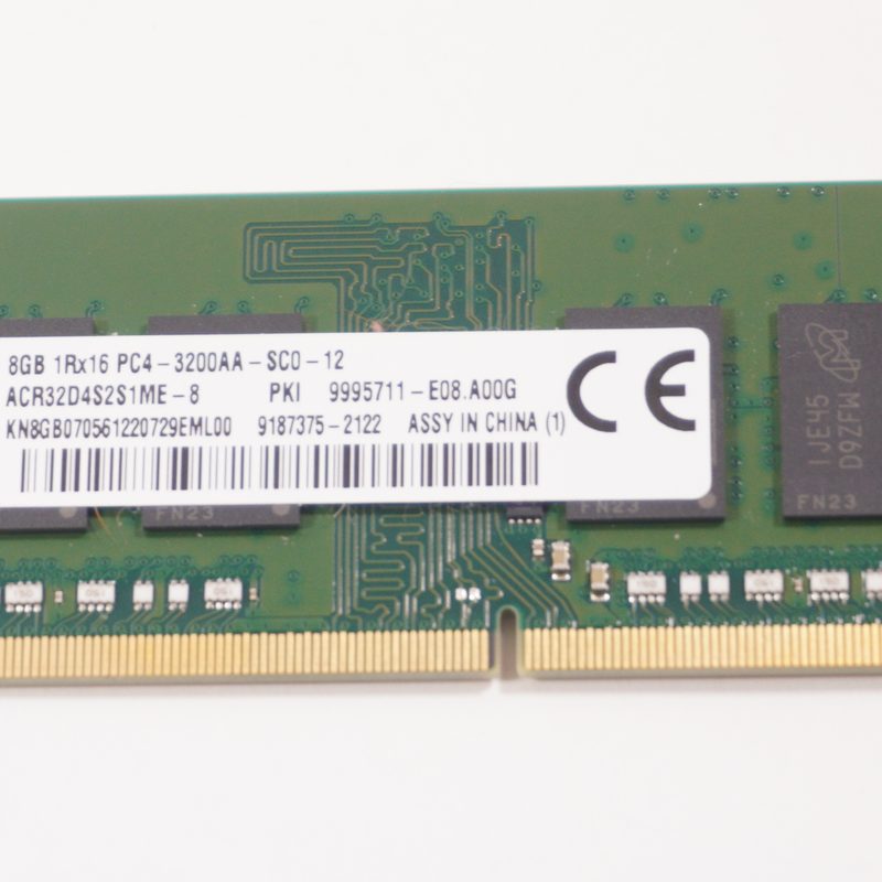 ACR32D4S2S1ME-8 Kingston 8GB 1Rx16 PC4-3200AA DDR4 3200Mhz SO-DIMM Memory