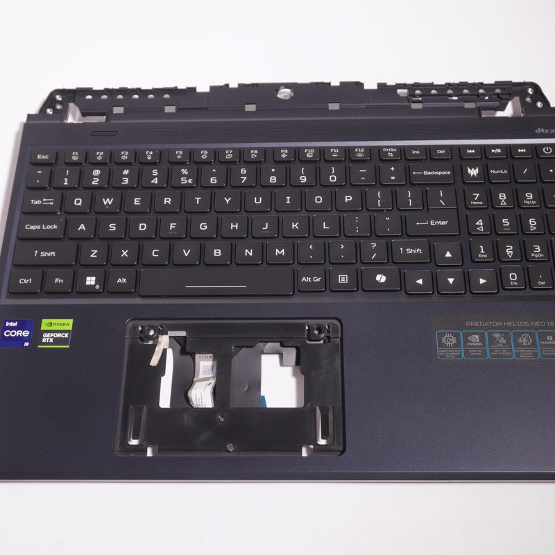 AM92L000810-SSH3 Acer US Palmrest Keyboard Abyssal Black PHN16-72-91P6