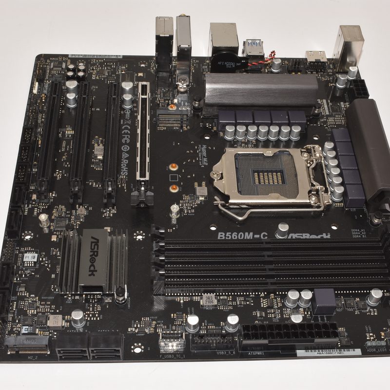 B560M-C AsRock Intel Socket LGA 1200 Gaming Motherboard No IO Shield Plate