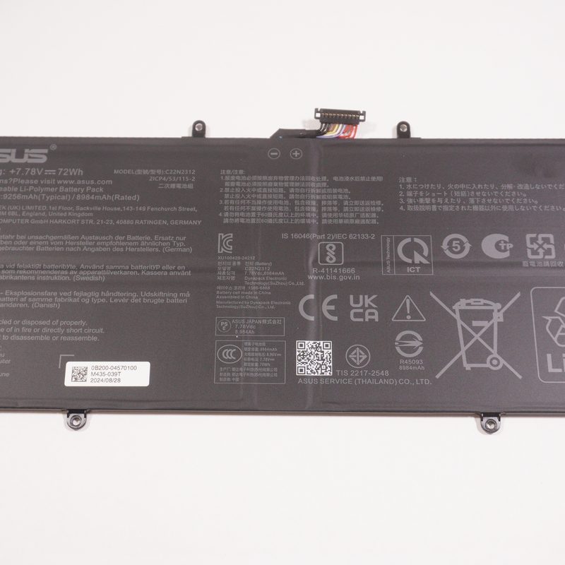 C22N2312 Asus 8984mAh 72Wh 7.78V Battery UX5406SA-S14.U71TB