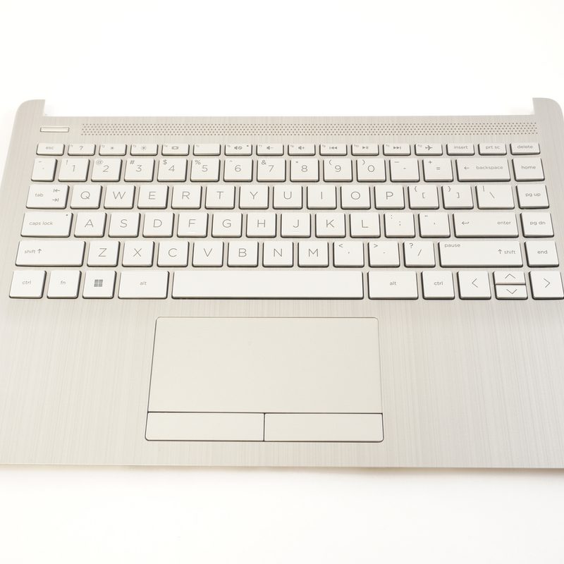 L48648-001 Hp US Palmrest Keyboard With Touchpad Silver 14-CF2733WM 14-DK1022WM