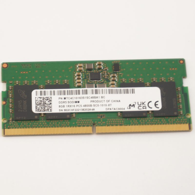 MTC4C10163S1SC48BA1 Micron 8GB PC5-4800B DDR5 4800 SO-DIMM Memory IdeaPad Gaming 3 15ARH7
