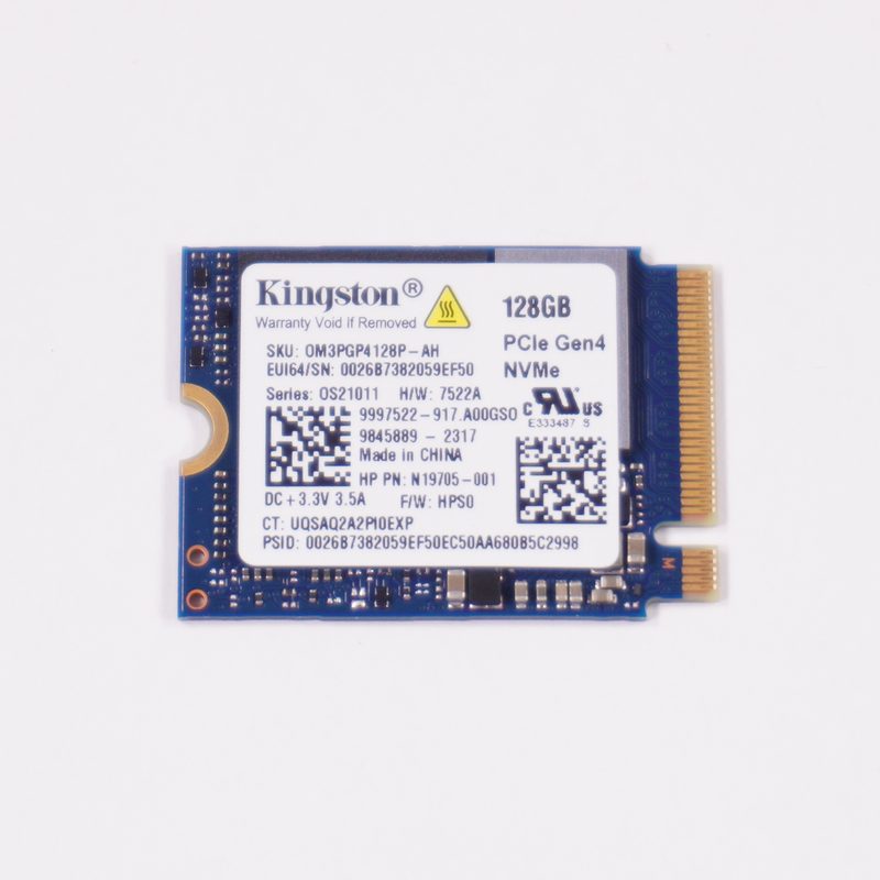 N19705-001 HP 128GB PCIe NVMe M.2 2230 Gen3x4 Solid State SSD Drive 22-dd0224