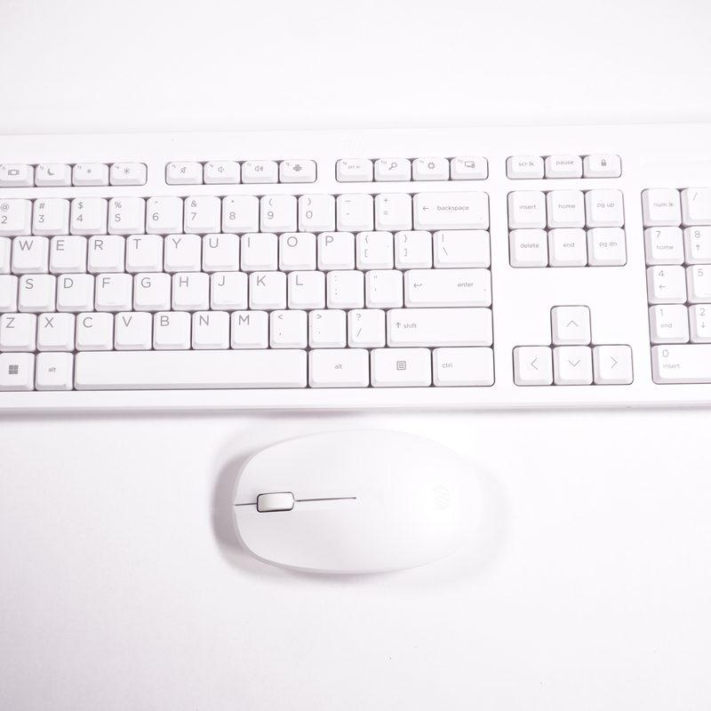 N54612-001 Hp US Keyboard/ Mouse Assembly (White) 27-CR1064