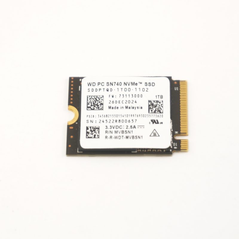 SDDPTQD-1T00-1102 Western Digital 1TB PCIe NVMe Gen4x4 M.2 2230 SSD Drive