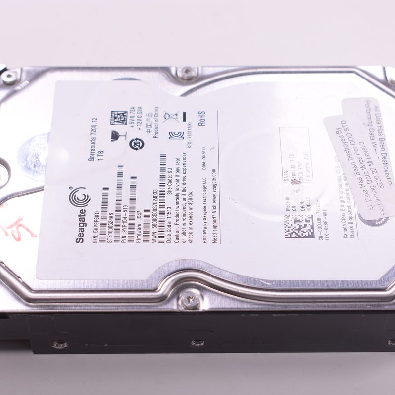 ST31000524AS Seagate 1tb 7200 Rpm Sata 32mb 3.5” Sata Hard Drive