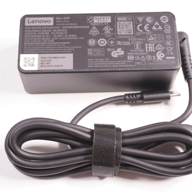 02DL147 Lenovo 45W 20V 2.25A Type C Adapter 82BA0000US ideapad 3 CB-11IGL05
